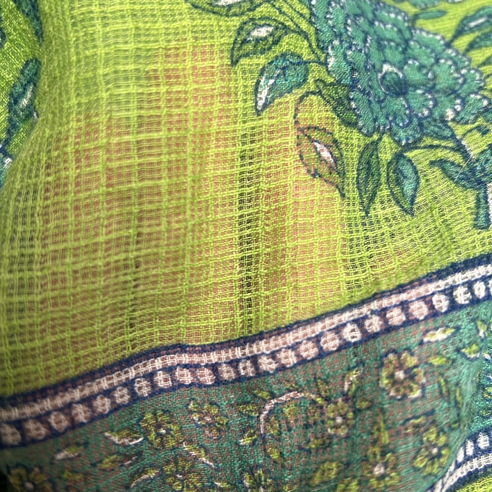 Coldwater Creek Flowy Boho Handkerchief Hem Skirt M - Picture 6 of 11